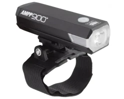 CatEye AMPP900 Headlight (Black) (900 Lumens) (w/ Helmet Mount) (USB Rechargeable)