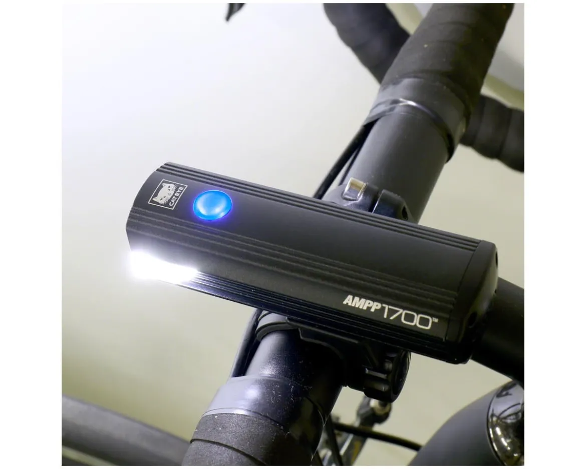 CatEye AMPP1700 Headlight (Black) (1700 Lumens) (USB Rechargeable)