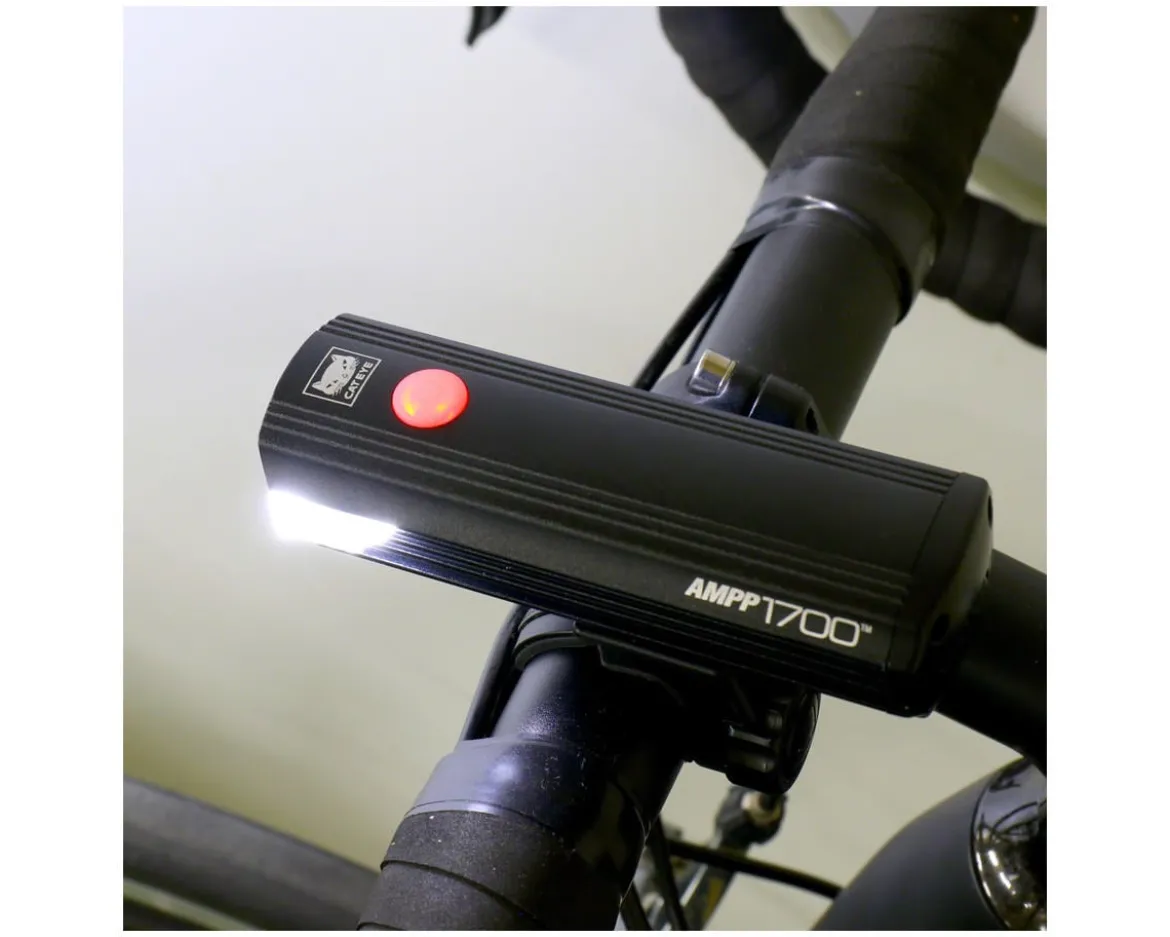 CatEye AMPP1700 Headlight (Black) (1700 Lumens) (USB Rechargeable)