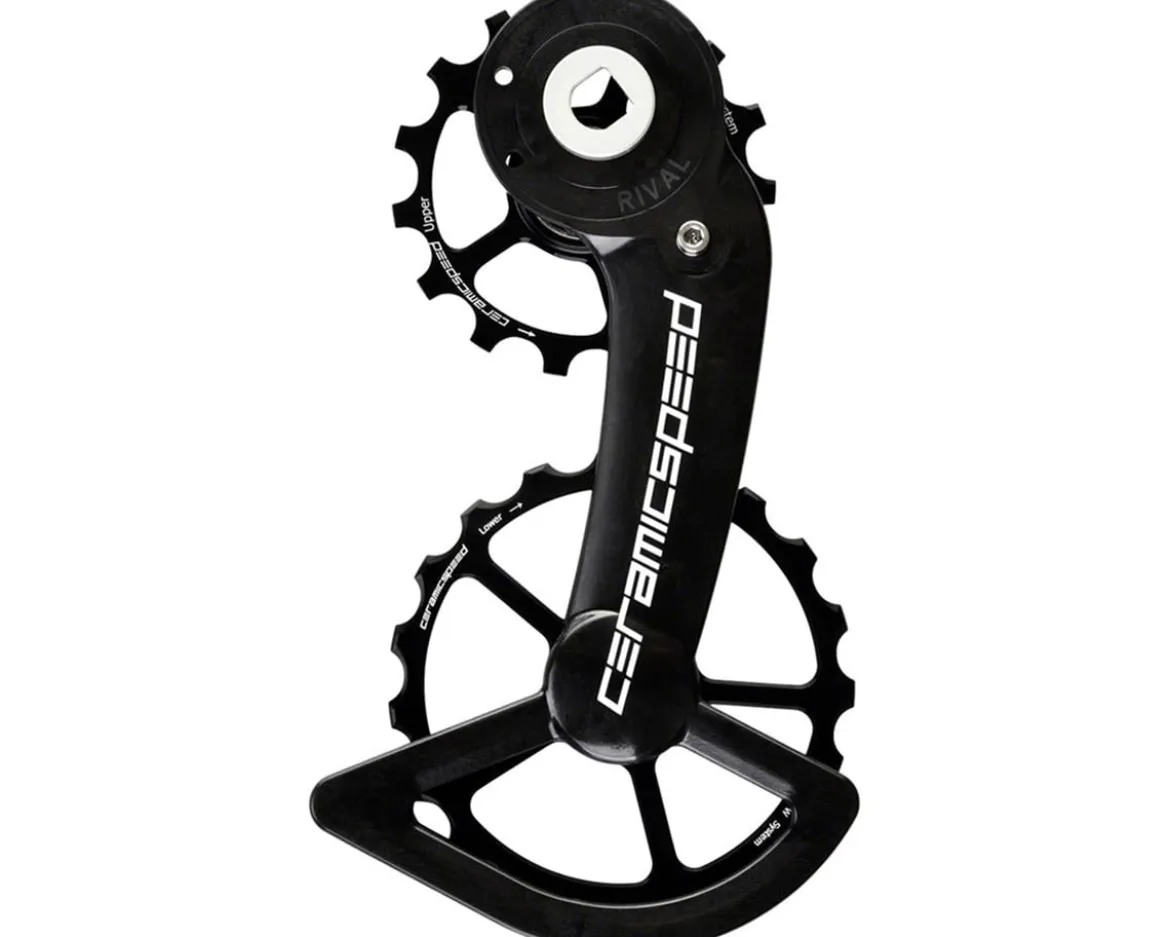 CeramicSpeed Oversized Pulley Wheel System (Black) (SRAM Rival AXS D1) (Ceramic Bearings)