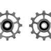 CeramicSpeed Pulley Wheels for SRAM AXS Road 12-Speed (Titanium/Raw) (12 Tooth) (Coated Races) (D1)