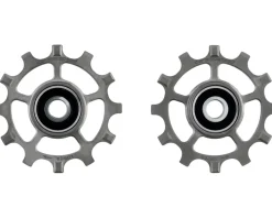 CeramicSpeed Pulley Wheels for SRAM AXS Road 12-Speed (Titanium/Raw) (12 Tooth) (Coated Races) (D1)