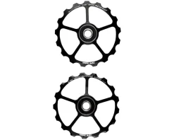CeramicSpeed Replacement OSPW Oversized Pulley Wheels (Black) (Alloy)