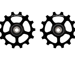 CeramicSpeed 14T Pulley Wheels (Black) (Shimano XT/XTR) (Coated Ceramic Bearings)