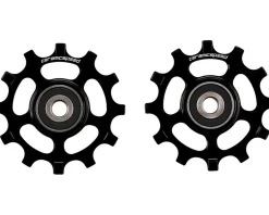 CeramicSpeed 12T Pulley Wheels (Black) (SRAM AXS Road D1) (Ceramic Bearings)