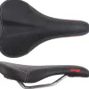 Charge Bikes Ladle Women's Saddle (Black) (Chromoly Rails) (145mm)