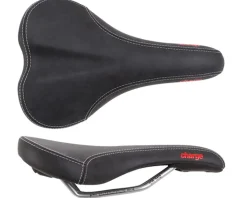 Charge Bikes Ladle Women's Saddle (Black) (Chromoly Rails) (145mm)
