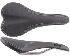 Charge Bikes Spoon Saddle (Black) (Titanium Rails) (140mm)
