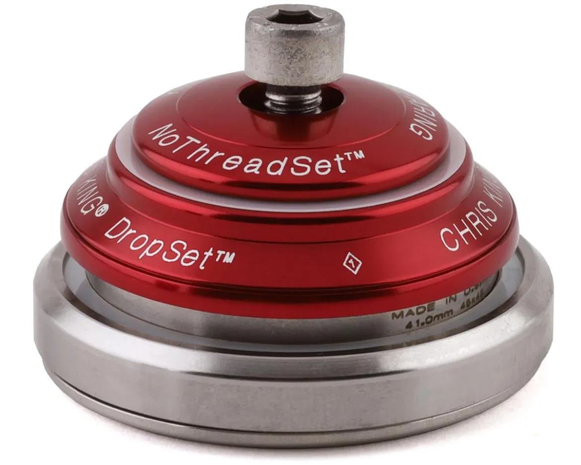 Chris King DropSet 3 Headset (Red) (1-1/8" to 1-1/2") (36°) (IS41/28.6) (IS52/40)