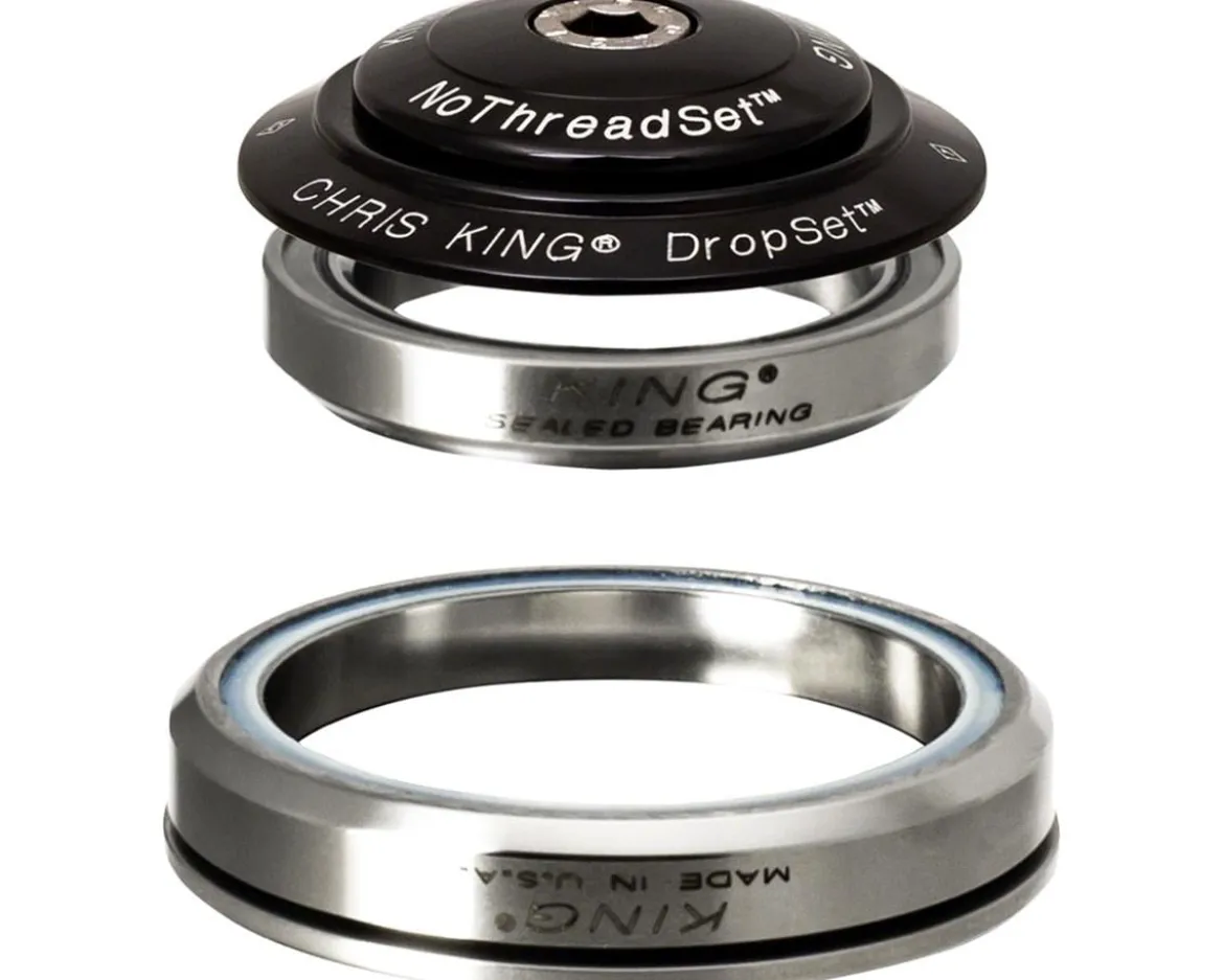 Chris King DropSet 5 Headset (Black) (1-1/8") (42/52mm) (45 Deg)