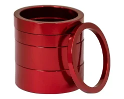 Chris King Headset Spacer Kit 2 (Red) (Alloy) (1-1/8")