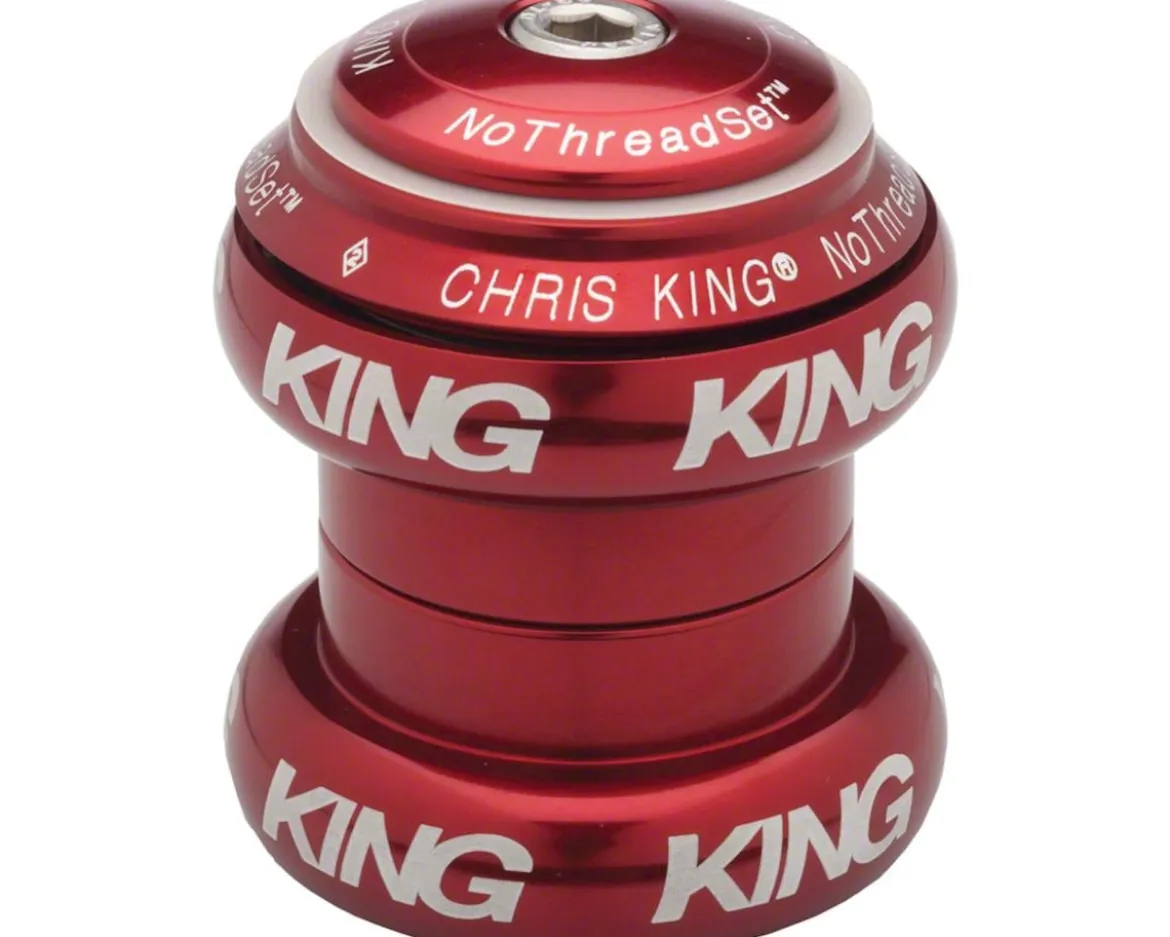 Chris King NoThreadSet Headset (Red Bold) (1-1/8") (EC34/28.6) (EC34/30)