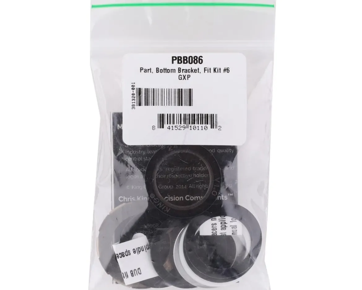 Chris King ThreadFit T47 Bottom Bracket Conversion Fit Kit #6 (GXP)