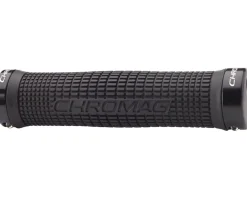 Chromag Squarewave Grips (Black) (142mm)