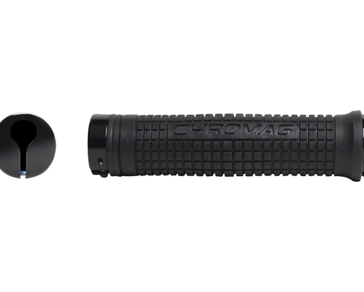 Chromag Squarewave XL Grips (Black) (146mm)