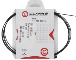Clarks Teflon/PTFE Gear Shifter Cable (Black) (For Shimano/SRAM) (Stainless) (1.1mm) (2275mm)