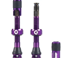 Clik Tubeless Valve Set (Cosmic Purple) (Pair) (40mm)