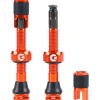 Clik Tubeless Valve Set (Orange) (Pair) (40mm)