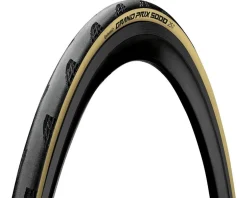 Continental Grand Prix 5000 Road Tire (Black/Cream Skin) (700c) (28mm) (Folding) (Black Chili)