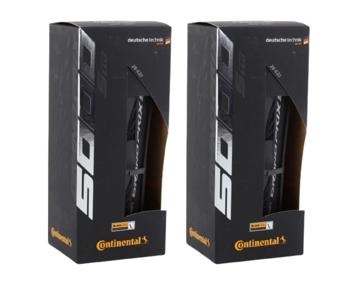 Continental Grand Prix 5000 S Tubeless Tire Set (Black) (700c x 28mm) (Pair)