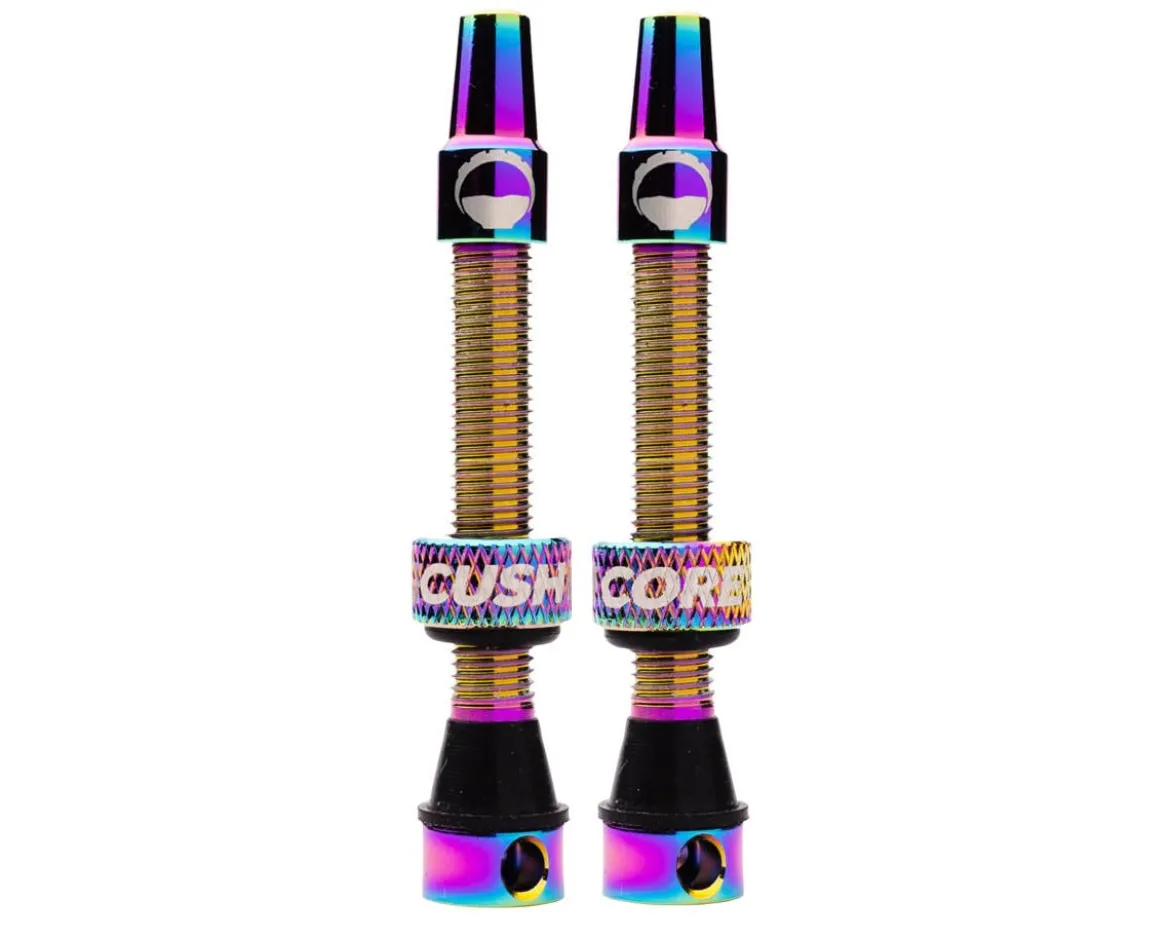 CushCore Air Valve Tubeless Valve Set (Oil Slick) (44mm)