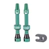 CushCore Air Valve Tubeless Valve Set (Turquoise) (44mm)