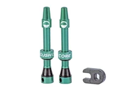 CushCore Air Valve Tubeless Valve Set (Turquoise) (44mm)