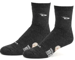 DeFeet Woolie Boolie 4" D-Logo Sock (Charcoal) (M)
