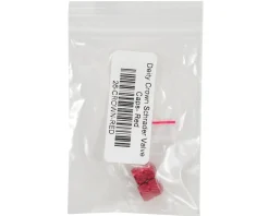 Deity Crown Schrader Valve Caps (Red) (Pair)