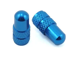 Deity Presta Valve Caps (Blue) (Pair)