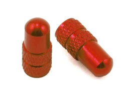 Deity Presta Valve Caps (Red) (Pair)
