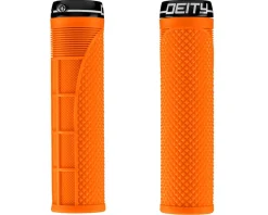 Deity Megattack Lock-On Grips (Orange) (140mm)