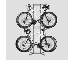 Delta Freestanding Bike Rack (Silver) (4 Bikes)