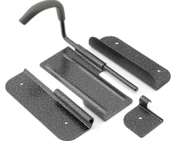 Delta Hinge Hook Wall Mount Storage Rack (Silver) (w/ Wheel Tray) (One Bike)