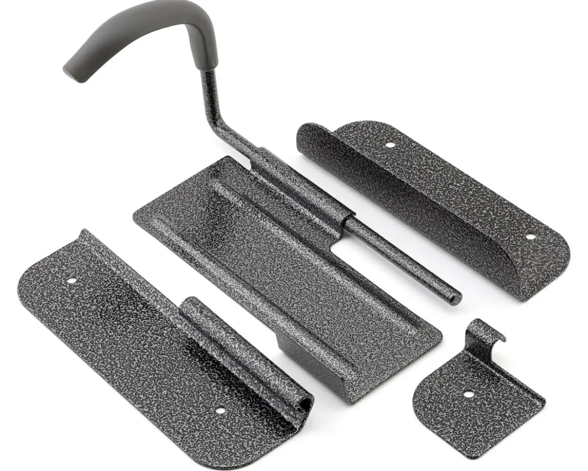 Delta Hinge Hook Wall Mount Storage Rack (Silver) (w/ Wheel Tray) (One Bike)