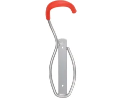 Delta Leonardo Wall Storage Bike Rack (Silver/Red) (No Wheel Tray) (1 Bike)