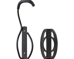 Delta Leonardo Wall Storage Bike Rack (Black) (w/ Wheel Tray) (1 Bike)