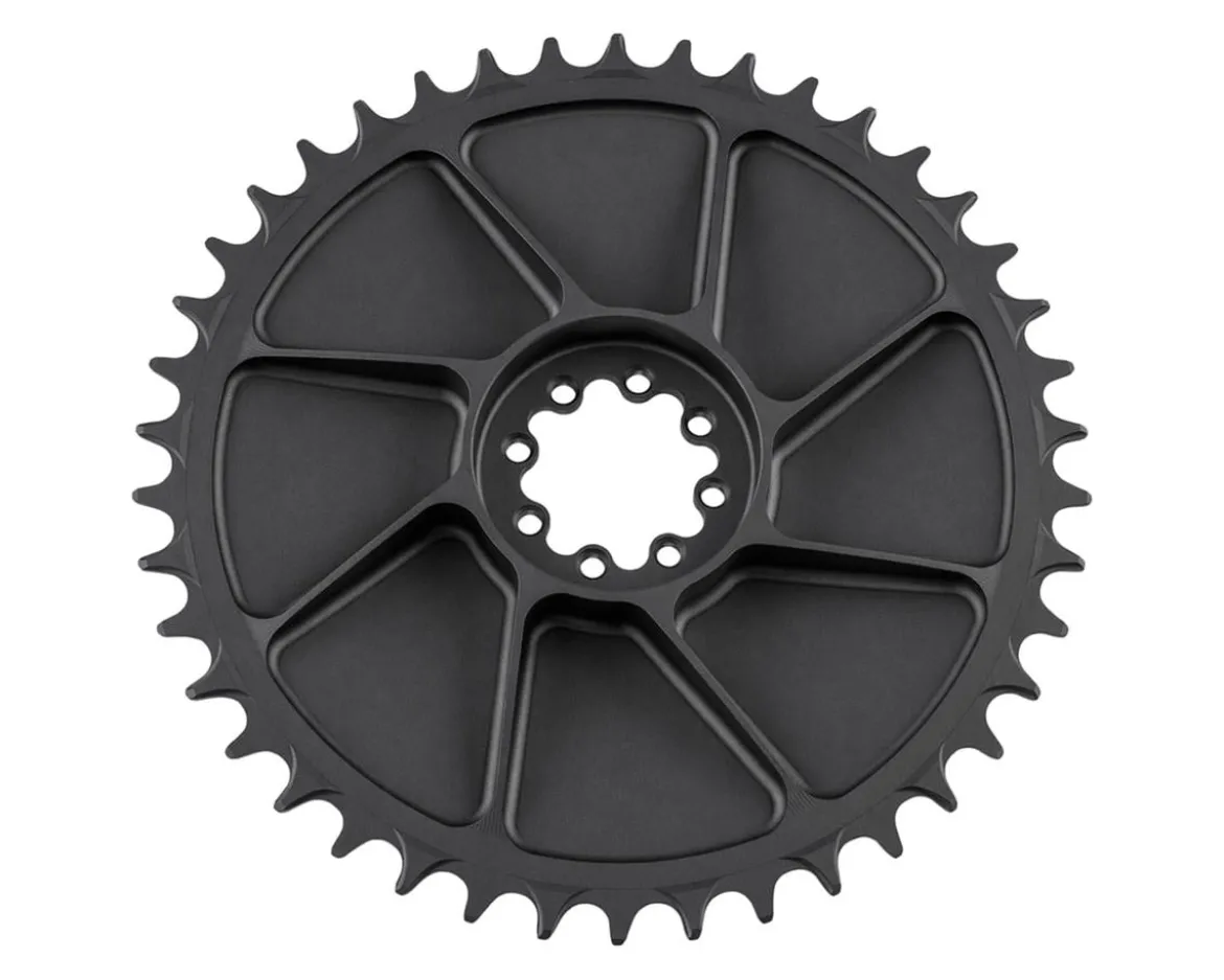5Dev Aluminum Aero Road Chainring (Black) (8-Bolt SRAM) (42T)