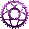 5Dev T-Type 3-Bolt Chainring (Purple) (3mm Offset) (30T)