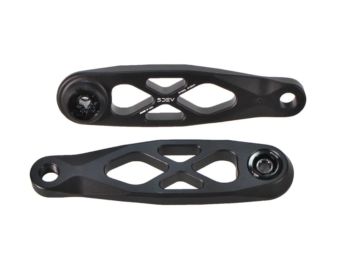 5Dev R-Spec eCranks (Black) (ISIS Spline Drive) (160mm)