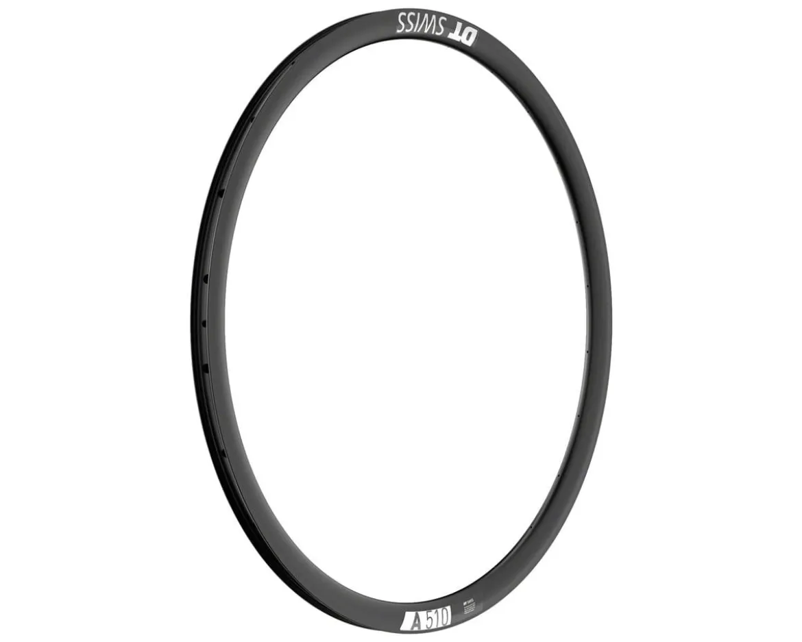 DT Swiss A 510 Alloy Tubeless Road Rim (Black) (700c) (Disc Brake) (20mm Internal Width) (24H)