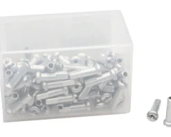 DT Swiss Alloy Nipples (Silver) (2.0 x 16mm) (Box of 100)