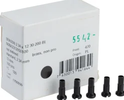 DT Swiss Brass Spoke Nipples (Black) (2.34 x 12mm) (Box of 100)