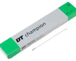 DT Swiss Champion 2.0 Blank Spokes (Silver) (Straight Pull) (315mm) (Threadless) (Box of 100)