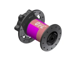 DT Swiss 240 Front Hub for Cannondale Lefty (Black/Red) (6-Bolt) (Lefty x 100mm) (28H)