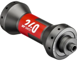 DT Swiss 240 Rim Brake Road Hubs (Black/Red) (Front) (QR x 100mm) (20H) (Straight Pull)