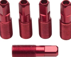 Easton 5-Pack of External Threadead 2.0 x 17mm Red Alloy Spoke Nipples