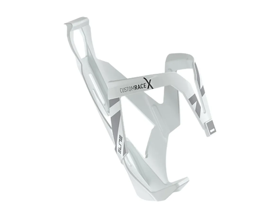 Elite Custom Race X Bottle Cage (White Glossy/Grey)