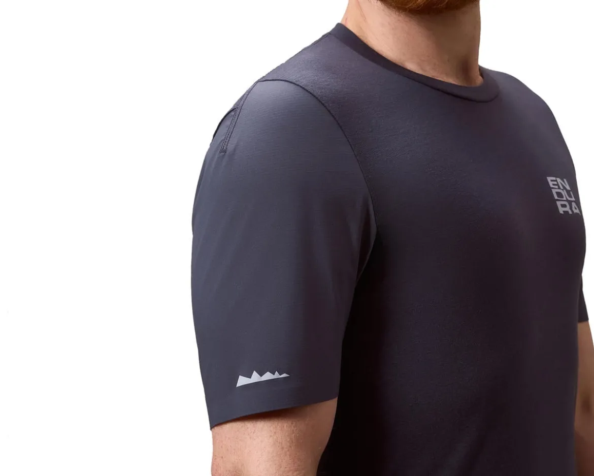 Endura AllTrack Ride Short Sleeve Tech Tee (Carbon Grey) (S)