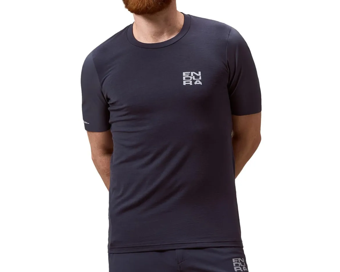 Endura AllTrack Ride Short Sleeve Tech Tee (Carbon Grey) (S)